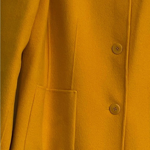 NWOT Talbots Sunflower Yellow Wool Coat Size 18W - Picture 3 of 8